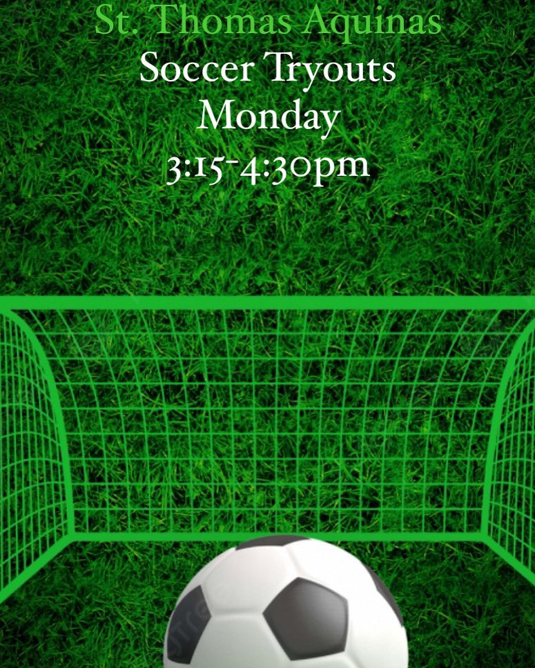 Grades 6-8 Co-Ed soccer tryouts begin! Good luck to all who show up. #feelthethunder⚡️