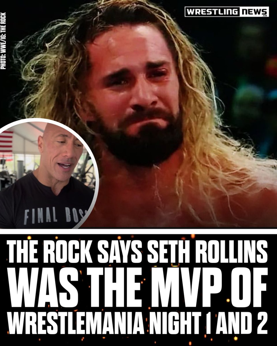 Very cool to hear The Rock give Seth Rollins his flowers. Seth could take that “Mr. WrestleMania” title.