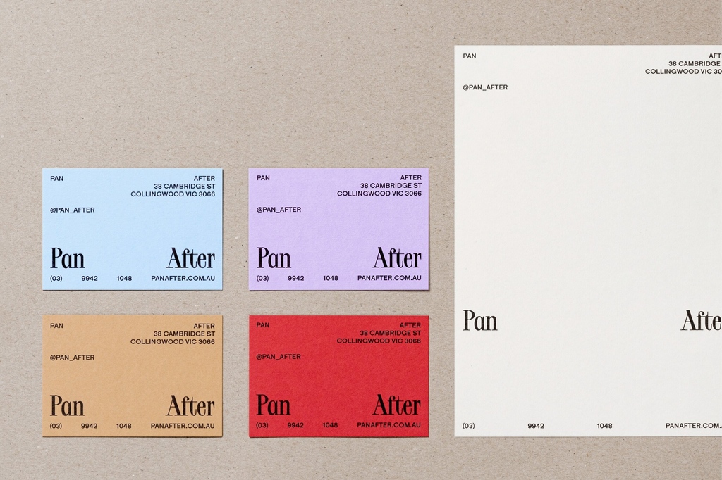 Never Now's identity for homeware store Pan After is a melting pot of clashing typography and colour → t-bi.link/pan