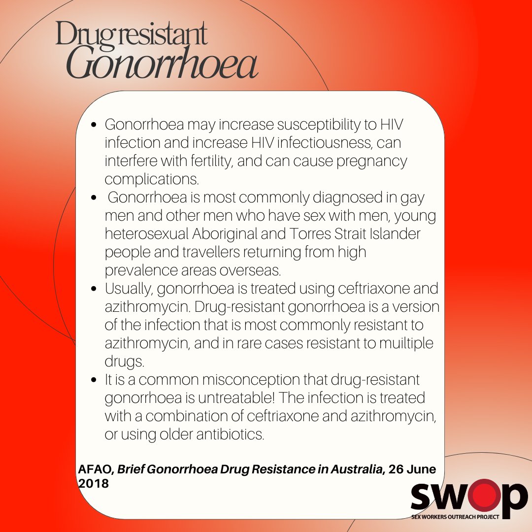 April is STI Awareness Month! SWOP NSW have created a series of resources to educate, reduce stigma, and reduce harm. Our team very much enjoyed learning how to nail the spelling of gonorrhoea for this resource on drug-resistant gonorrhoea.