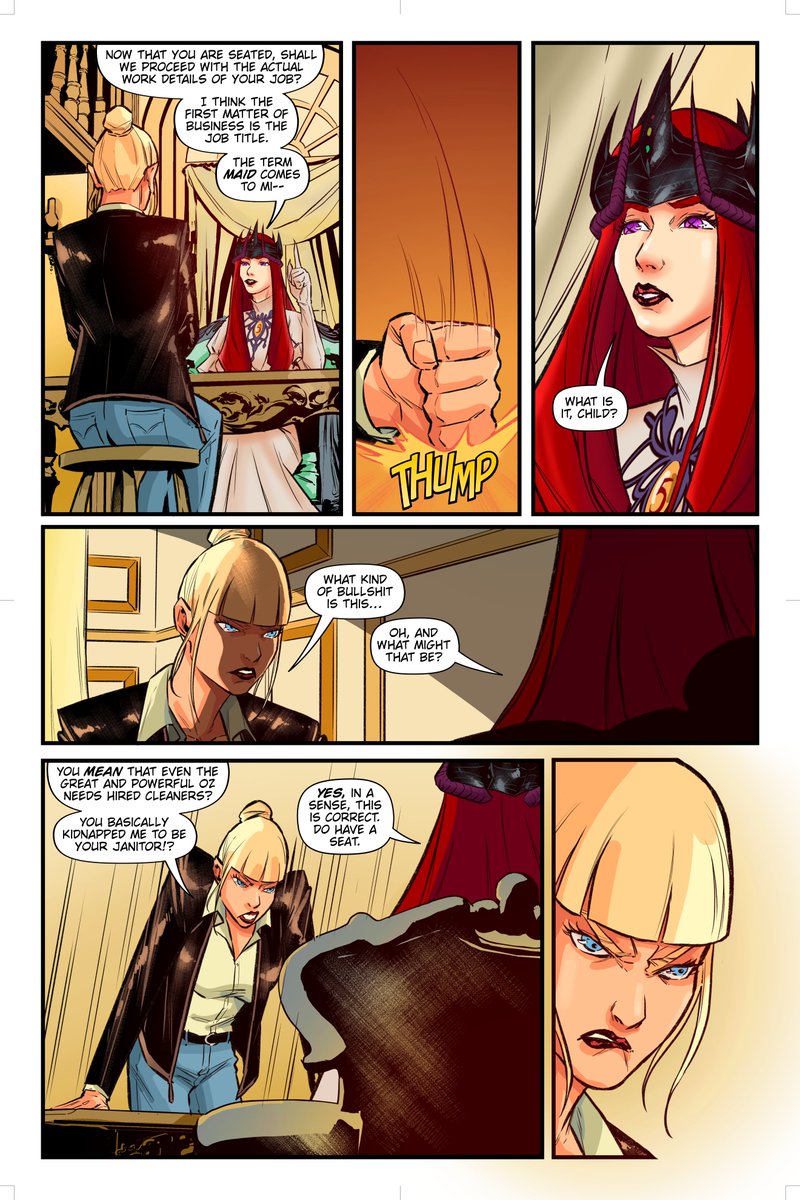 Crescentverse's tweet photo. CHP.1: The Interview-PG 37-39 Part 2 Please consider a retweet! Spread the word! Links: https://t.co/qG3240JOhm #crescentfire #maidchronicles #Comic #Clarity #Webcomic #Nithari #Madeline #art #voiceactors #indiecomics #demongirl #maid https://t.co/u3q8sDmM0l