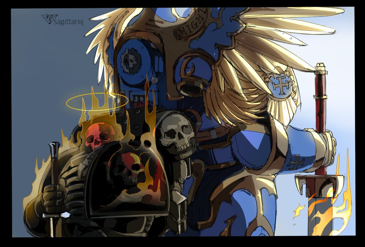 #AeonidThiel    #RobouteGuilliman   #WarhammerCommunity   #warhammer40k   #Warhammer  #fanart

💙