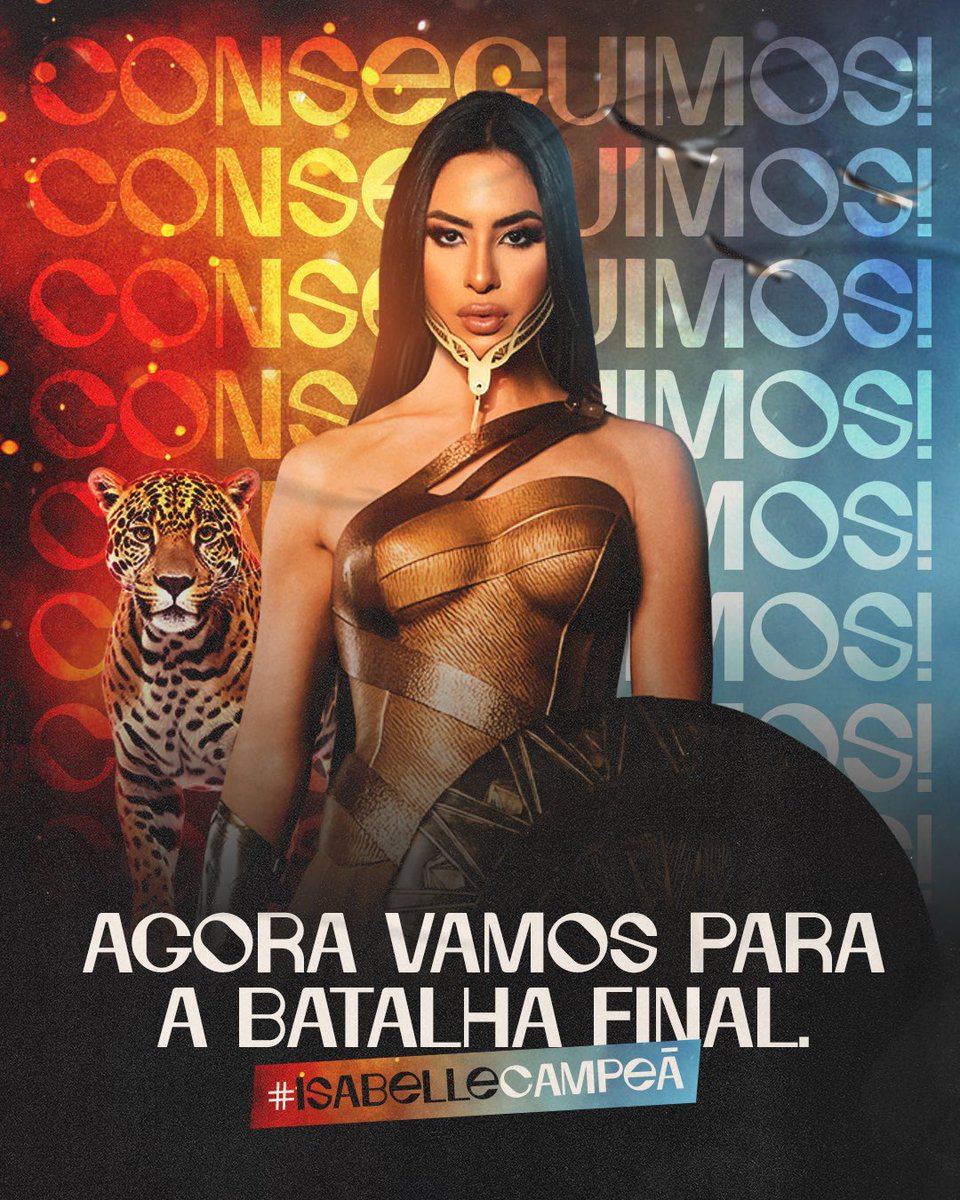 Isanogoficial's tweet photo. CHEGOU O MOMENTO DA BATALHA FINAL! 🏹

Foram inúmeros momentos icônicos, diversas risadas, desafios enfrentados, embates, paredões... E assim, nossa Cunhã se tornou FINALISTA do BBB24!

Isabelle já é uma vencedora na vida, mas para ser a campeã do programa, ela precisa de vocês, guardiões! O voto é para GANHAR o reality, portanto, votem somente em ISABELLE.

Vamos juntos nesta última batalha? Contamos com vocês! 🏹♥️💙

#IsabelleCampeã | #BBB24