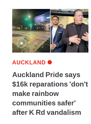 @AucklandPride - woman don't feel safe coming to Auckland - because they get beaten and your community gets protected.
Crybully somewhere else - no one I know cares what you think!

DON'T CLICK THE CLICKBAIT