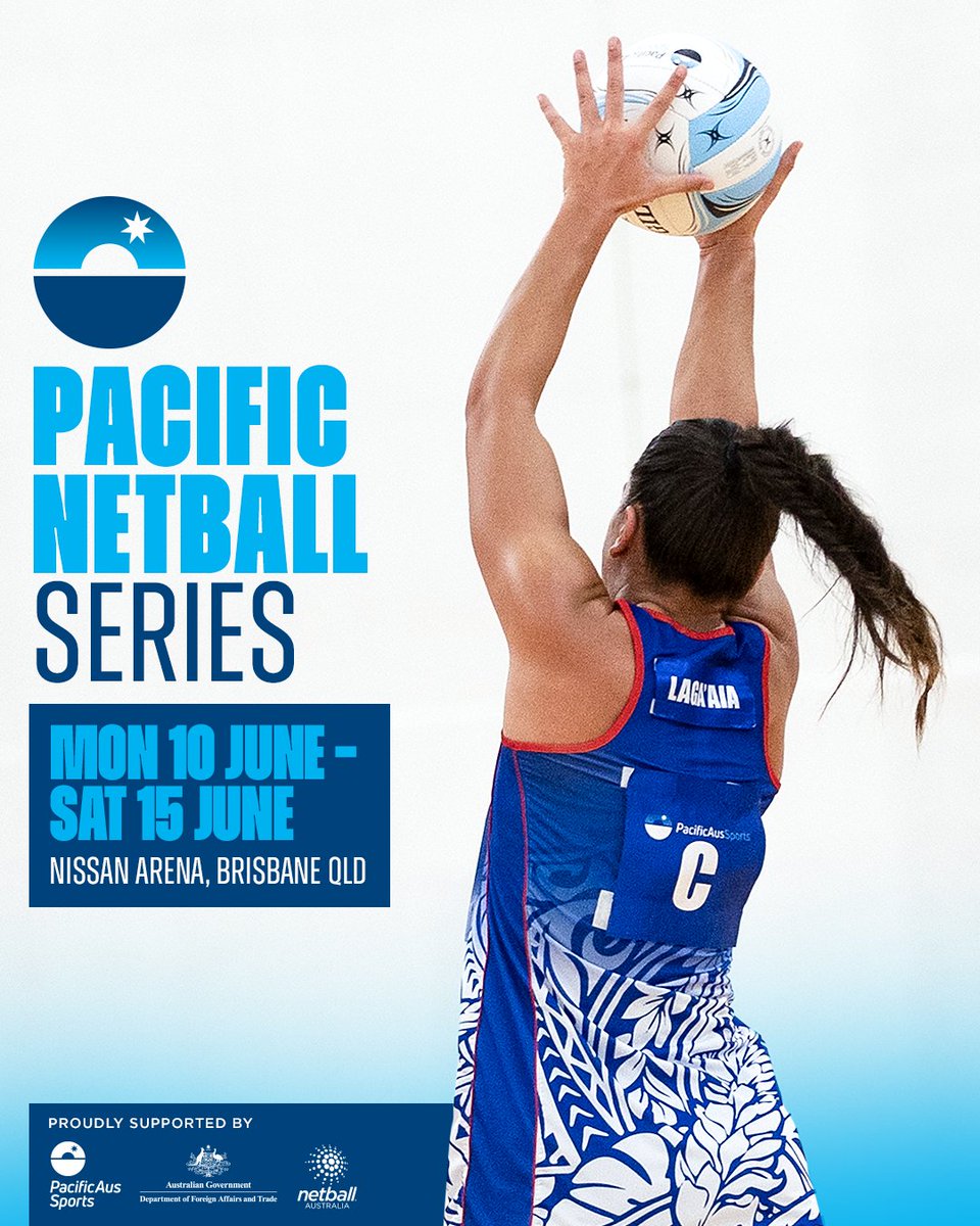 The Pacific Netball Series returns in June! Superstars from the Pacific and beyond will come together once more, with Brisbane's Nissan Arena set to play host for the first time. Details 👉 netball.com.au/news/pacific-n…