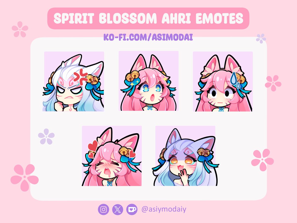 Ahri emotes available in my kofi shop! 

ko-fi.com/s/8bc1d5c283

#LeagueOfLegendsArt #lolfanart