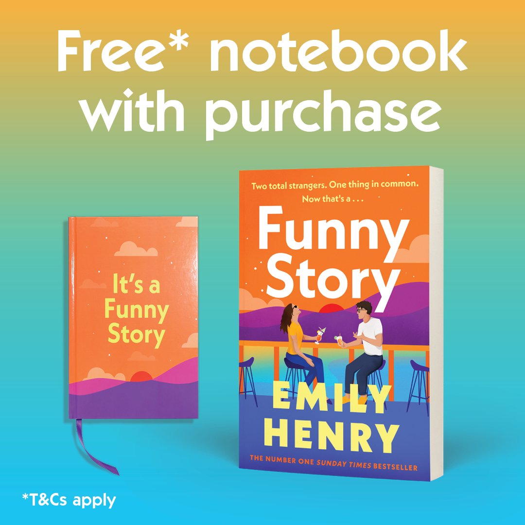 If you are as excited as we are for the new Emily Henry release 'Funny Story' then catch up with all her other bestselling titles!😍📚 PLUS - when you pre-order 'Funny Story' you will receive a FREE exclusive notebook! T&Cs apply. While stock lasts. bit.ly/3QzU1TF