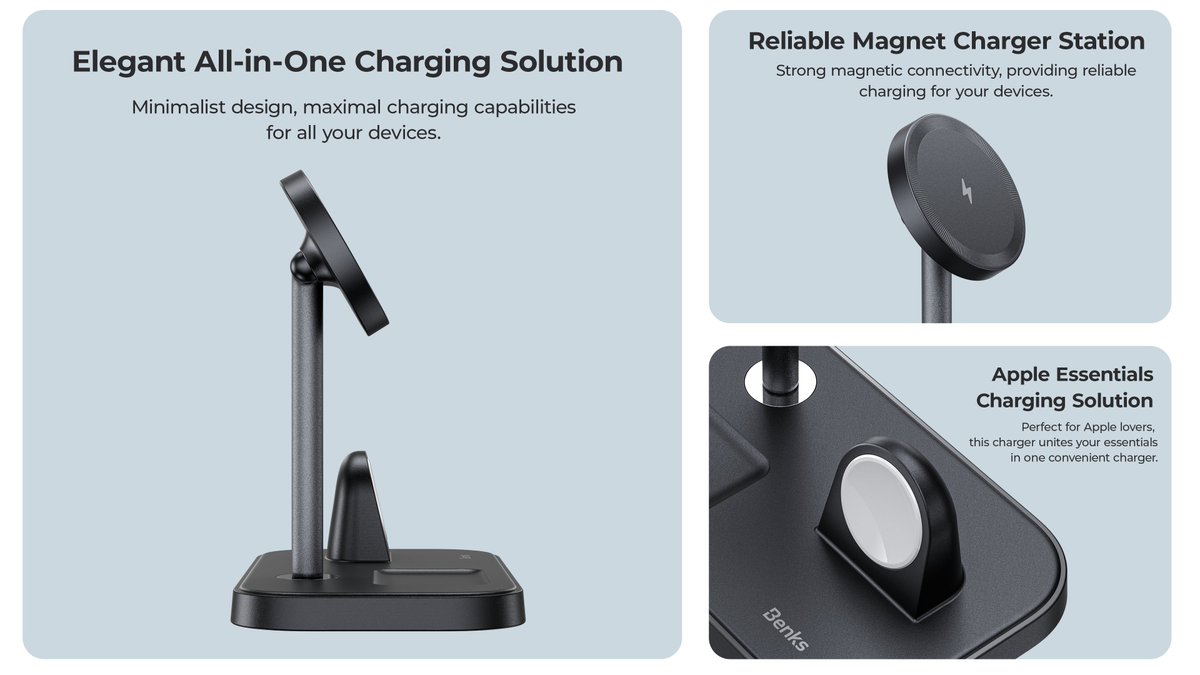 Introducing Infinity 3-in-1 Wireless Charger Stand: A stylish and versatile charging solution designed for your phone, Apple Watch, and AirPods. One charger, fewer cables, more space for your work and life!⚡️🔥

🔗| bit.ly/3VXFuUe

#edc #iphone15promax #wirelesscharging