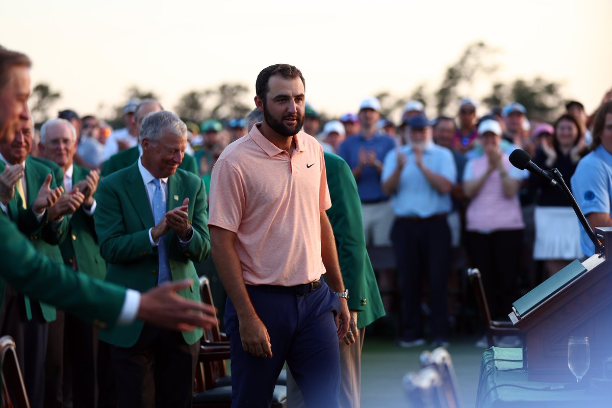 Three golfers had the No. 1 player on the ropes at The Masters. They didn't stand a chance. The scenes of Scottie Scheffler eliminating each contender to remind us: He is inevitable. Story: theathletic.com/5415636/2024/0…