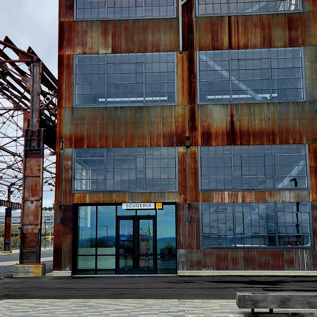 Pier70sf's tweet photo. Bit by bit, putting it together! Stay tuned…

#MadeofSanFrancisco #MadeofCreativity #Scuderia #ScuderiaMoto #Scooters #Pier70 #DestinationDogpatch https://t.co/mfWuNDjZjs