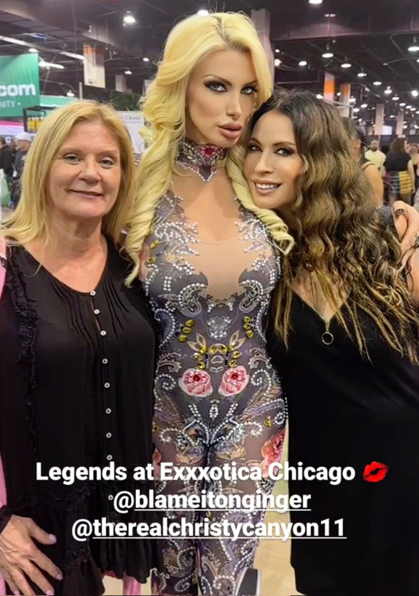 RT - #Britslegion ✨ Legends unite at @EXXXOTICA Chicago 2024! 😍 Had an absolute blast together with the Beautiful @BlameItOnGinger and @ChristyCanyon11 💜 So happy to see you both again! #Exxxotica #Chicago #Exxxotica2024