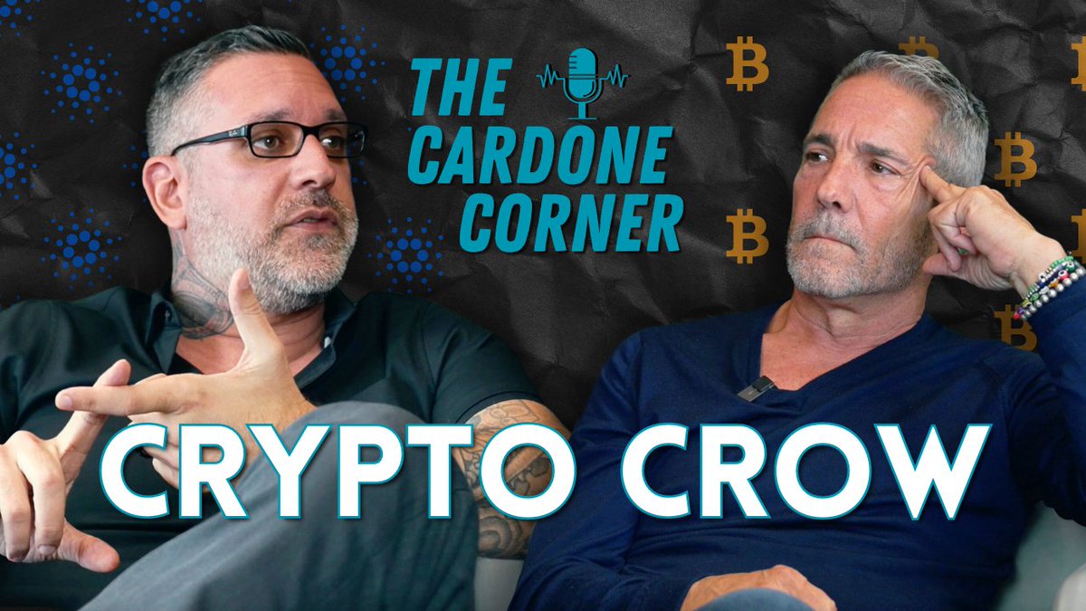 Cardone is ALL IN On Cardano? $ADA I sat down with @jasonappleton to learn about Cardano... Did the Crow Win Me Over? #BTC vs #ADA Watch Now➡️youtu.be/Oo_rwagqMXQ