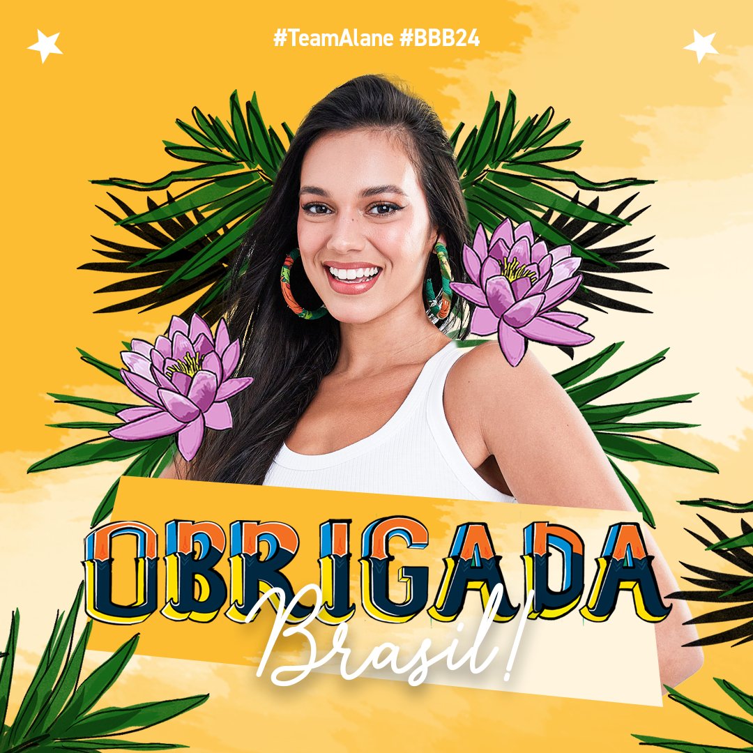 Você é nossa campeã, Alane! 🩷
E o prêmio, já deste pra nós durante toda essa jornada dentro do #BBB24. Sorrisos, dança, sua cultura, motivação e todo o amor que tem pra dar. O jogo acabou, mas você tem o mundo inteirinho pra abraçar! 

O que vimos acontecer esse final de semana