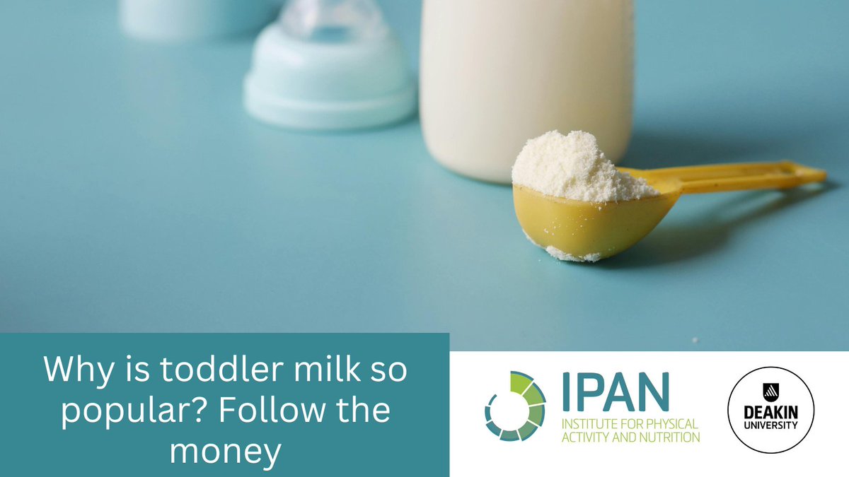 Over 1/3 of Australian toddlers drink toddler milk – why? With little nutritional benefit, Dr @JenniferRMcCann says marketers are responsible for making the ultra-processed food appealing to parents. Read more: bit.ly/3JldaE2 @deakinresearch