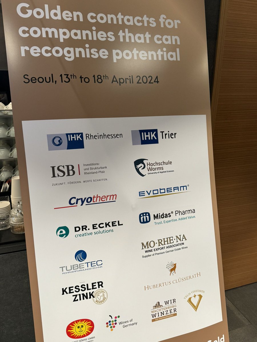JertzGuenter's tweet photo. Rheinland-Pfalz will intensivere Kontakte zu Korea: Gespräche der Wirtschaftsdelegation in Seoul sind gestartet. https://t.co/yfHF22xwUk
