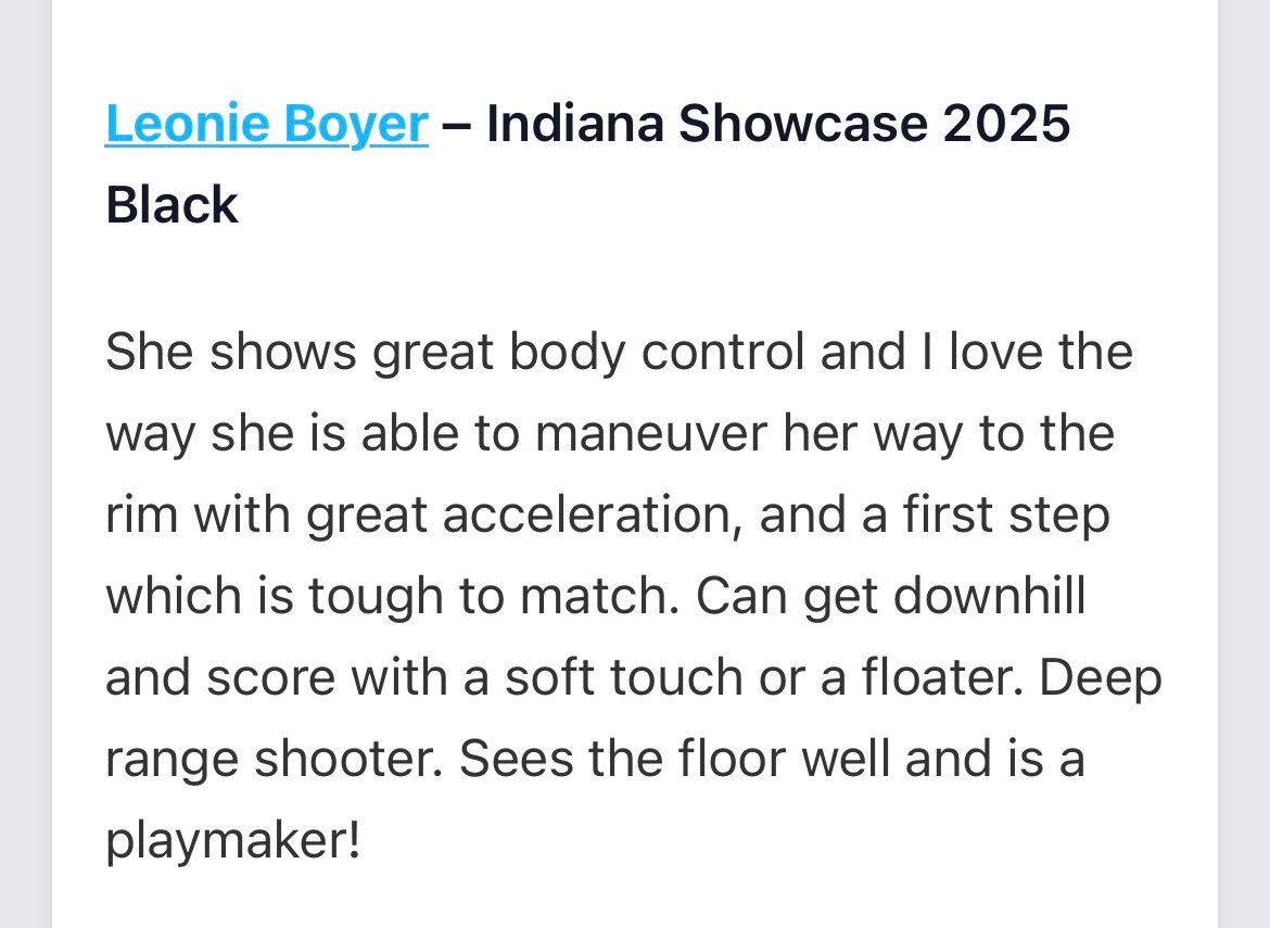 Thank you for the write up! @PrepGirlsHoops @ShowcaseMediaCo @coachbgorman @Showcase_Sienne @PGHCircuit