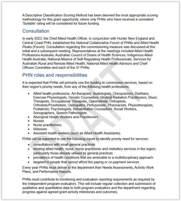 ParamedProf's tweet photo. Forgotten, omitted, overlooked, or excluded - but certainly missing.
The P4677 Funding program aims to strengthen the role #PHNs play in commissioning #multidisciplinary #healthcare teams - why is #paramedicine not on the list of eligible professions? 
https://t.co/c59Hz9eAuG https://t.co/yR6beJiFQO