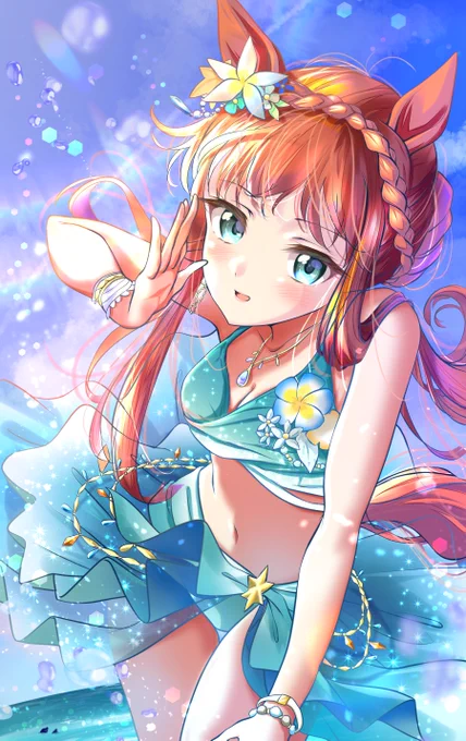 #気温が高いので気が早いが水着絵が見たいスズカさんと水遊びしたい! 