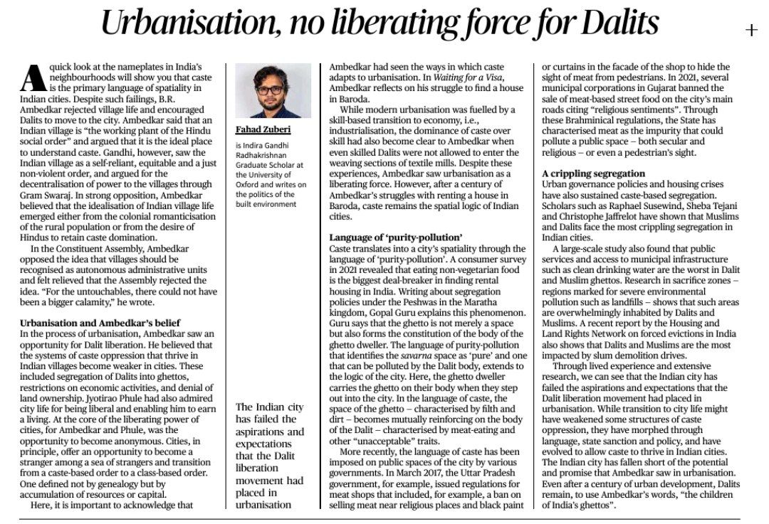 Urbanisation, no liberating force for dalits