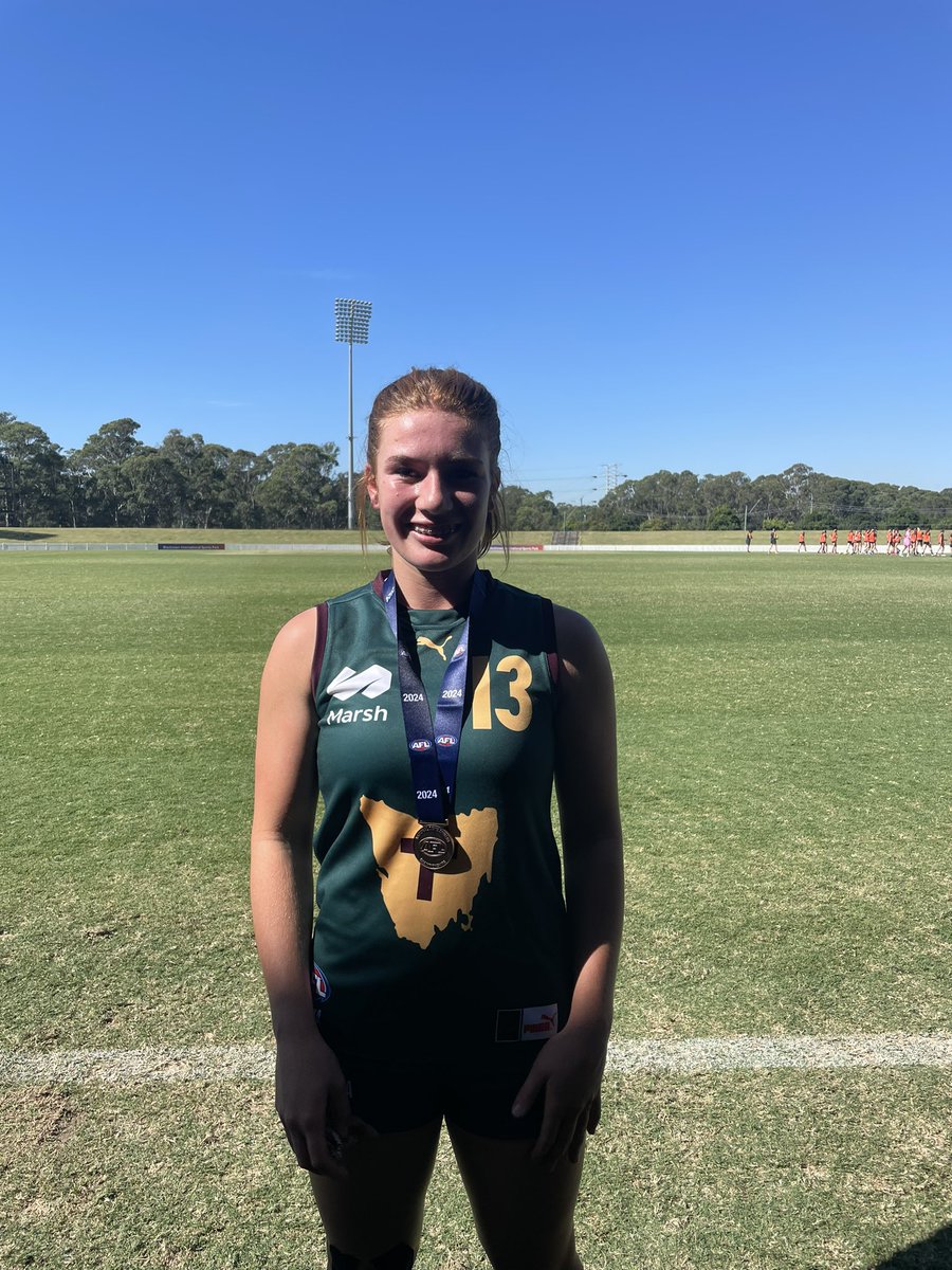 Congratulations to Matilda Lange on winning our Tasmania MVP for the 2024 Marsh AFL National Development Championships - U16 Girls. #TheDevilYouKnow