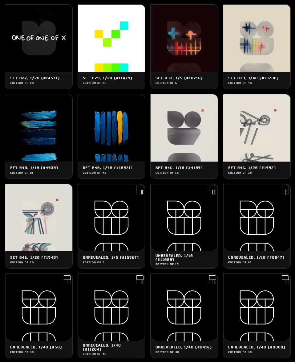 After every new Opepen set submitted - I realize I need more unrevealed's. We are only 25% "done", but I foresee this sentiment increasing and price impact heightening, considerably as see other well-known artists submitting sets. 

My hypothesis: <a href="/beeple/">beeple</a> as Set 200.