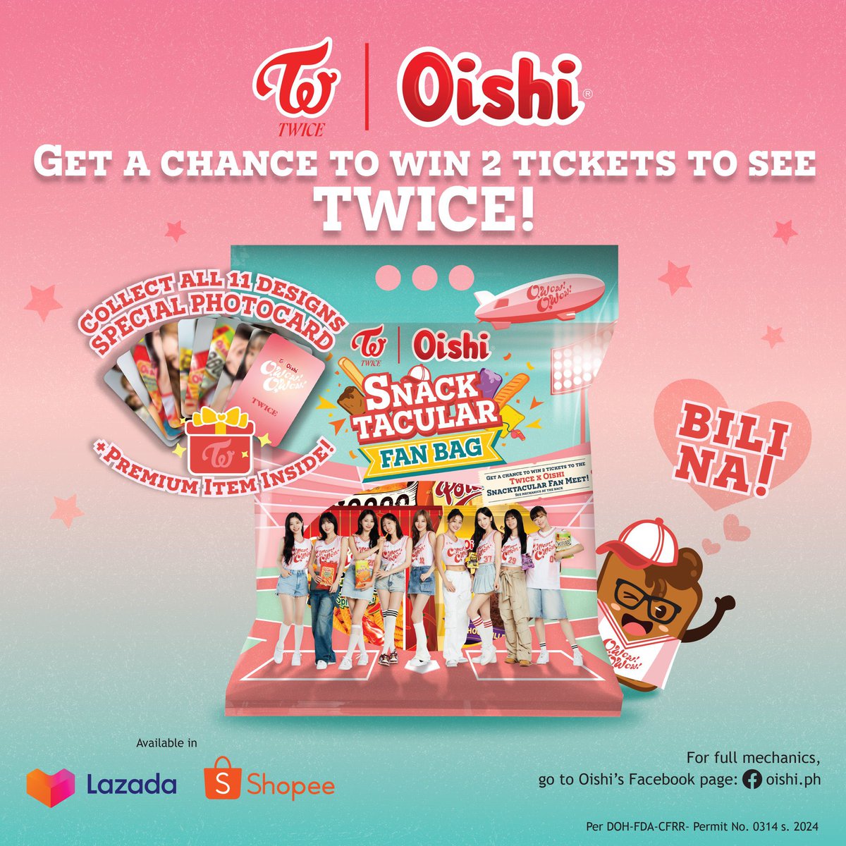 twicecart_ph's tweet photo. GIVEAWAY ALERT! 📣

Oishsi Owow Snacktacular Sealed Bag

Mechanics:
- Follow us on Twitter 
- Send screenshot for proof &amp; Comment "OWOW TWICECART"

2 WINNERS ON APRIL 19,2024

Goodluck! ✨ https://t.co/wCBhyY2KdS