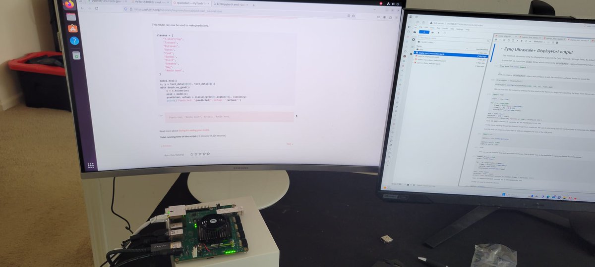 AlexPolonsky1's tweet photo. It's build time! 🛠️ We're diving head-first into the hackathon and need your creative input. Based on the images, can you guess what it will do? What should we name our project? Drop your suggestions below! 🌟 @Hacksterio @AMD @AMDembedded @DAVGtech #Robot https://t.co/97l4UqVdC4