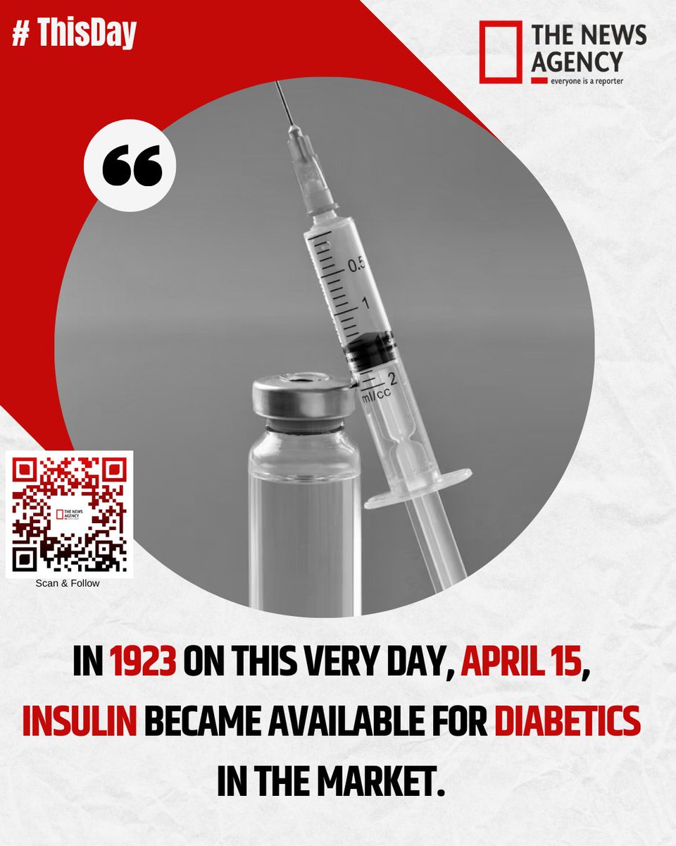 #thisdayinhistory #Insulin4all #diabetes