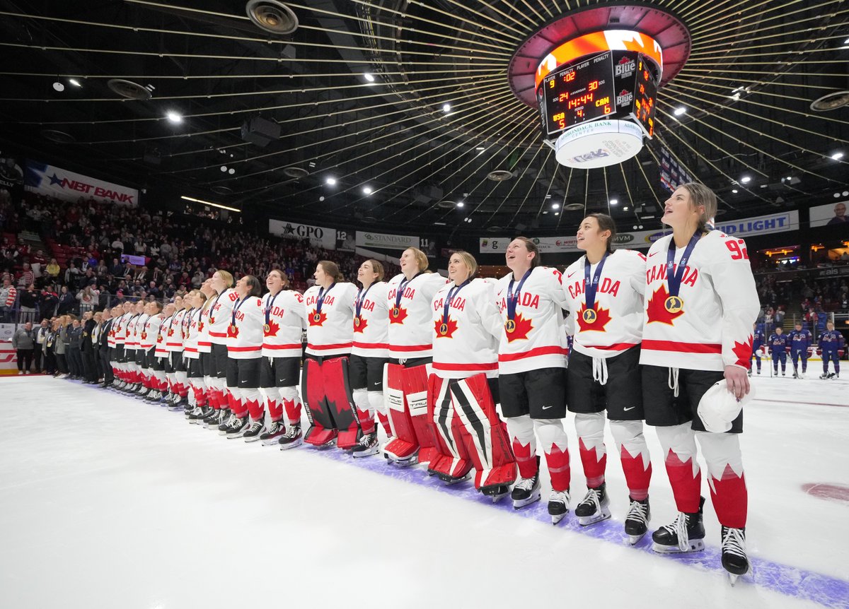 Golden moments! 🥇 Des moments en or! 🥇 #WomensWorlds | #MondialFéminin