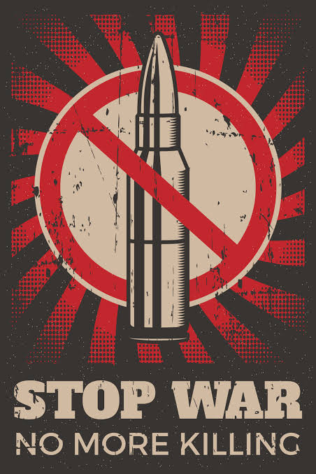 Jmrizz's tweet photo. Me and I stand with no one. I will encourage people to join in spreading this to prevent and stop the killings and genocide in those countries affected by this war. The war would be exacerbated if no one could speak or raise their voices at its event. War is hell. https://t.co/afJ6fDIlDi