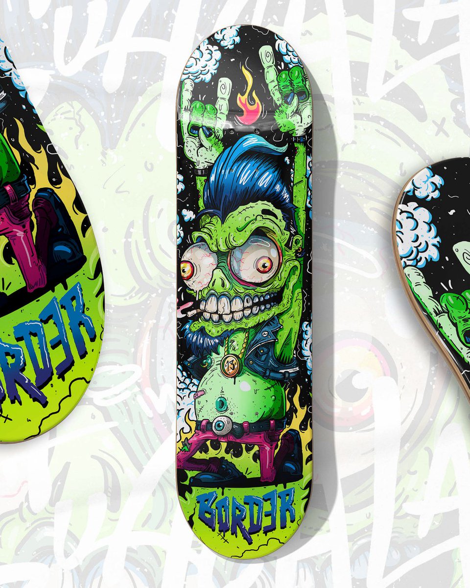 DisenadoresCO's tweet photo. "GUACALA SKATEBOARDS" por @sebasteter @guacala_studio #Cali #diseñocolombiano #diseñocolombia #diseñadorescolombianos #personajes #skate #Illustrator #skateboard #DigitalArt https://t.co/Lo7A6hjAs5