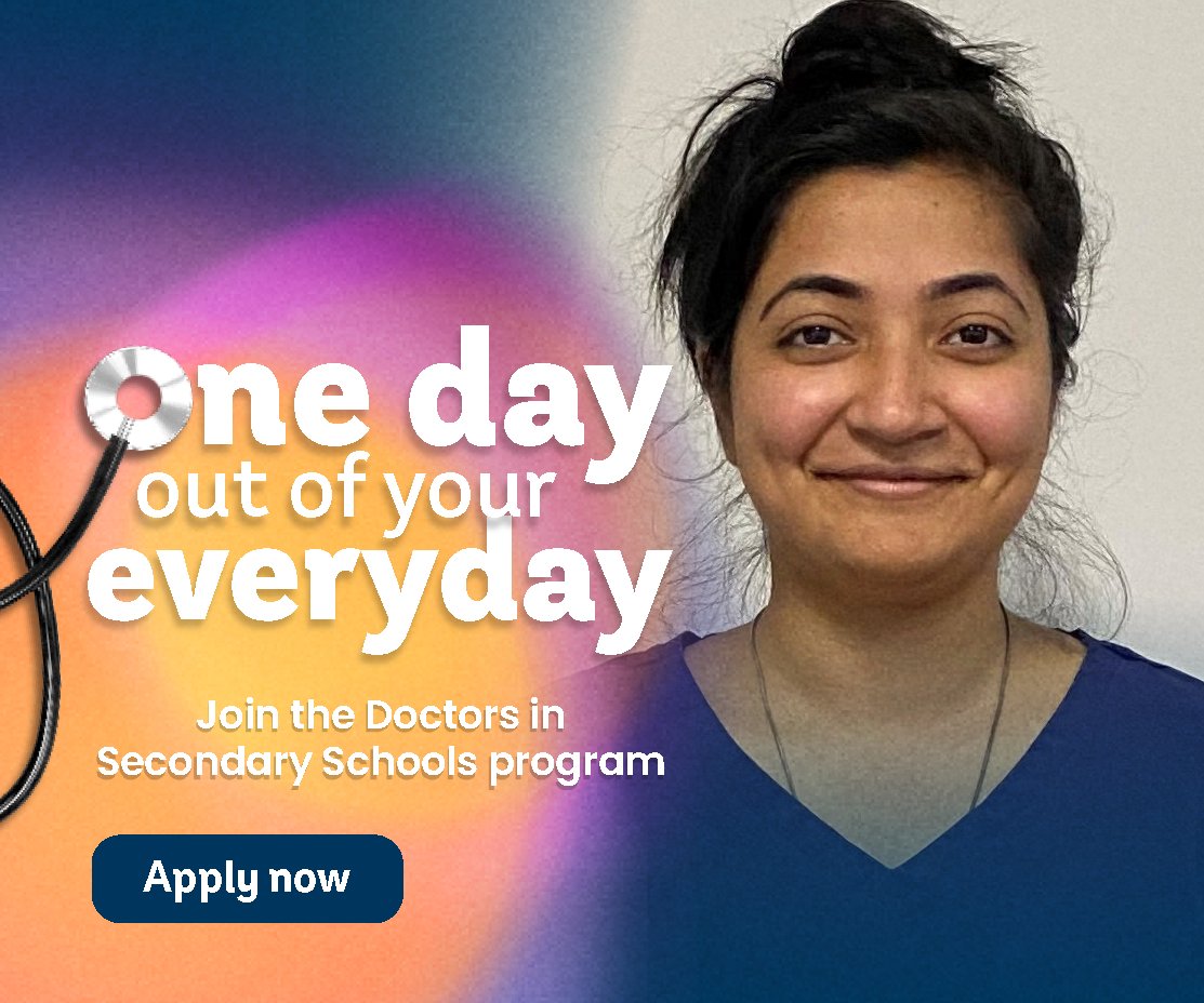 The Doctors in Secondary Schools program has a vacancy at Irymple Secondary College in Mildura, for a GP with interest or experience in child & adolescent health, mental health & drug & alcohol services. Apply now: app.smartsheet.com/b/form/8b7b59a… Or learn more: murrayphn.org.au/doctors-in-sec…