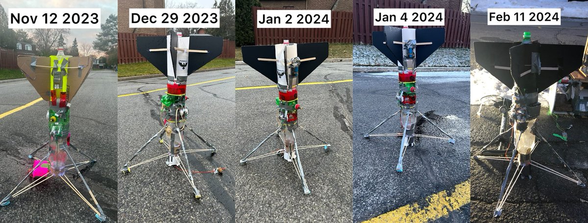 6 years ago I had the idea of landing a water rocket propulsively… 6 years later I did it. Phoenix H1 has successfully landed 5 times since November of last year. After taking a break due to winter weather, Phoenix is finally ready to start flying again NET this weekend!