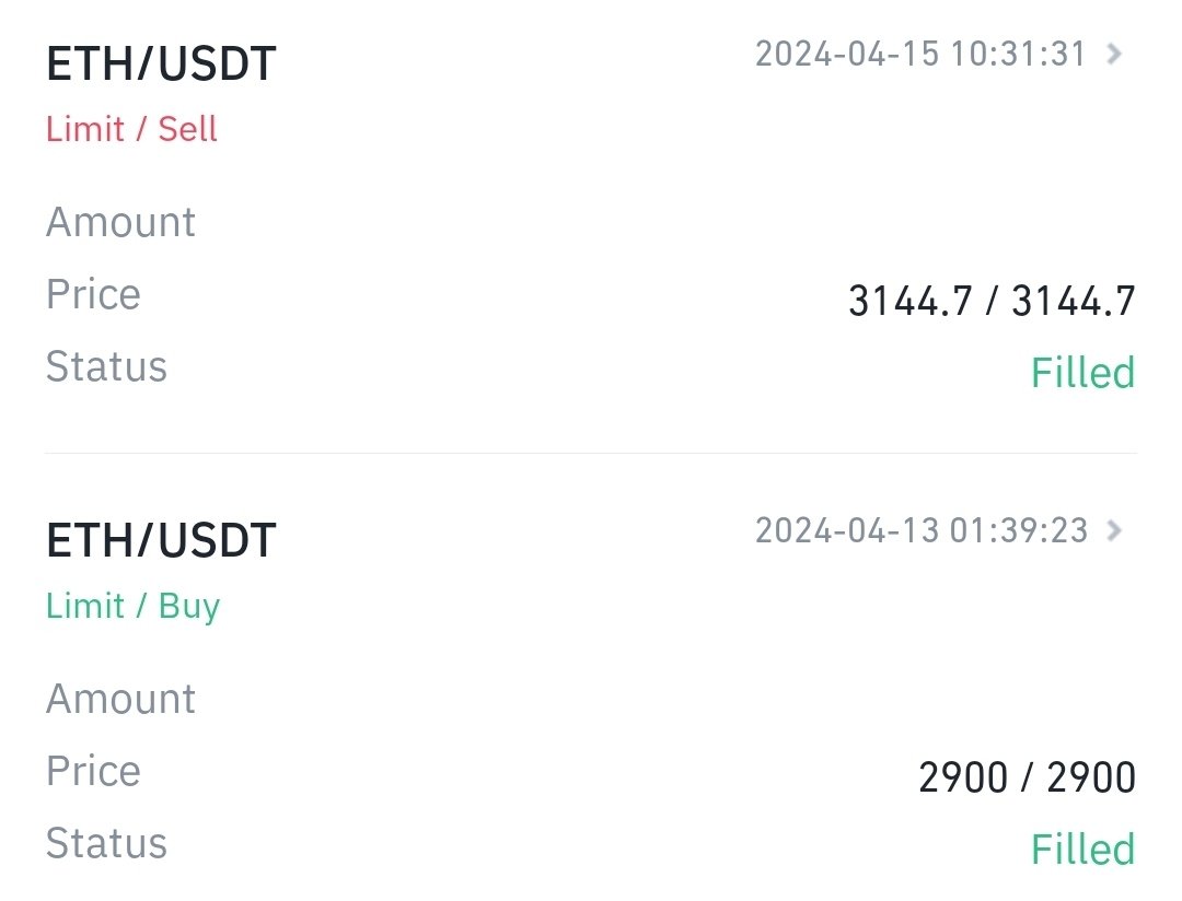 Hari ini saya jual #Ethereum yang dibeli di $2900 dijualnya di $3144, setelah dijual saya pasang lagi bid di $2900.

Dari $2900 ke $3144 berarti trading ini untung 8% 👍

Mudah kan? Ga perlu analisa ribet-ribet cukup mainkan money management.

Kalau ethereum naik terus gimana?…