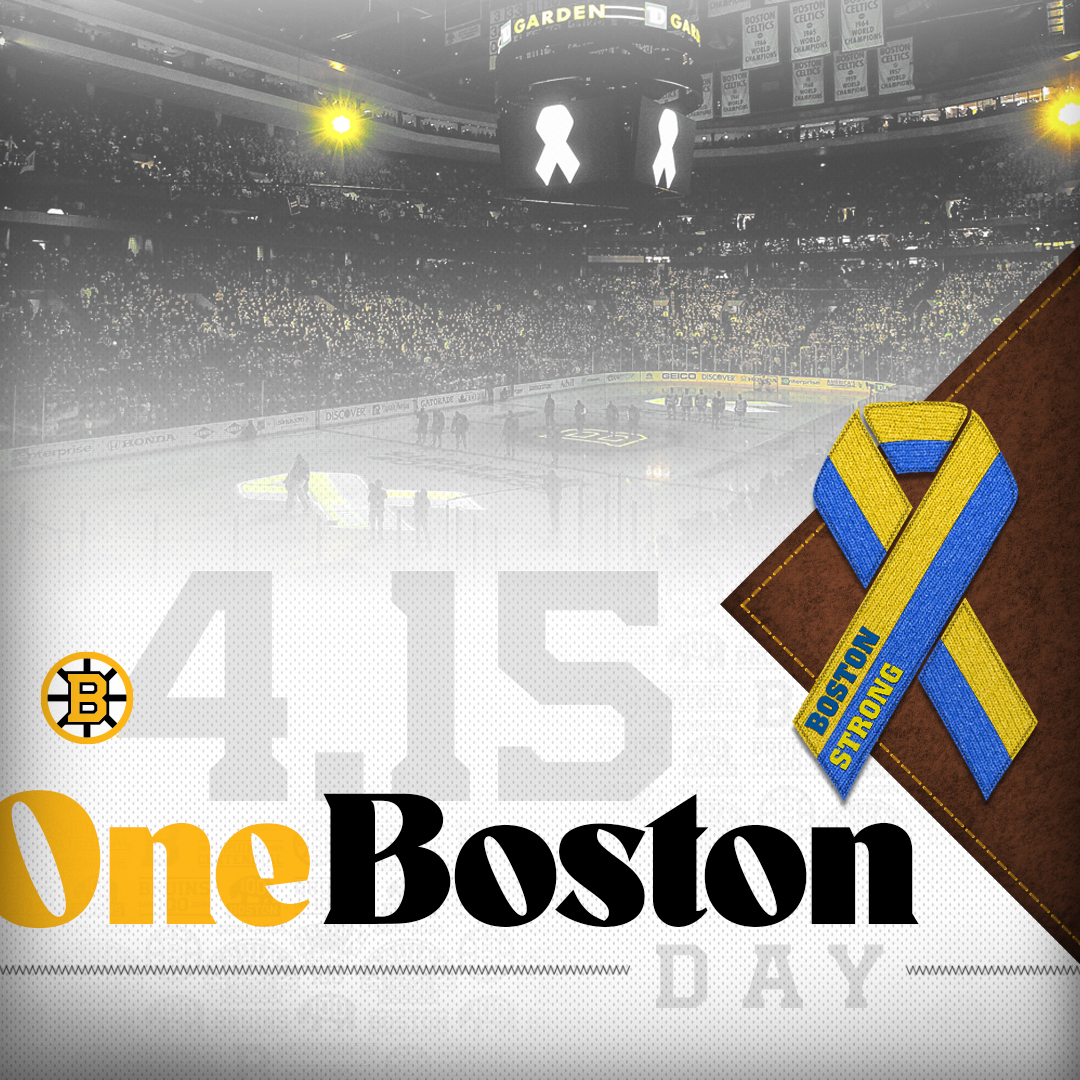 NHLBruins's tweet image. On this day each spring, we remember those we lost 11 years ago today and join together with our community to celebrate the resiliency, generosity, and strength of the people of Boston 💛💙

#NHLBruins | #OneBostonDay