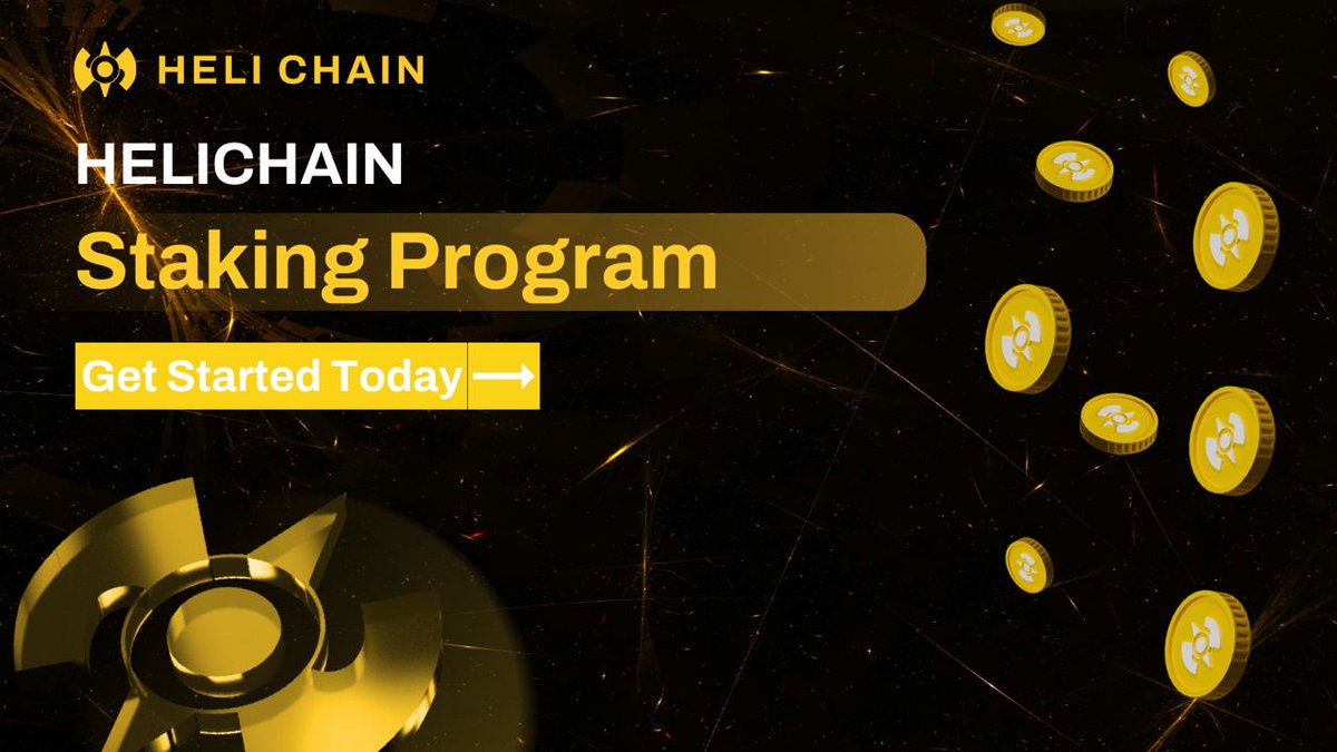 HeliChain's tweet photo. 🚀 Join our staking program for all users!
Stake your $HELI tokens to earn more rewards and support Helichain's growth.
https://t.co/YiBPTDRWq4
#HeliChain #layer1 #blockchain $HELI #stakingprogram #stake #validator https://t.co/Xn6cHt6C68