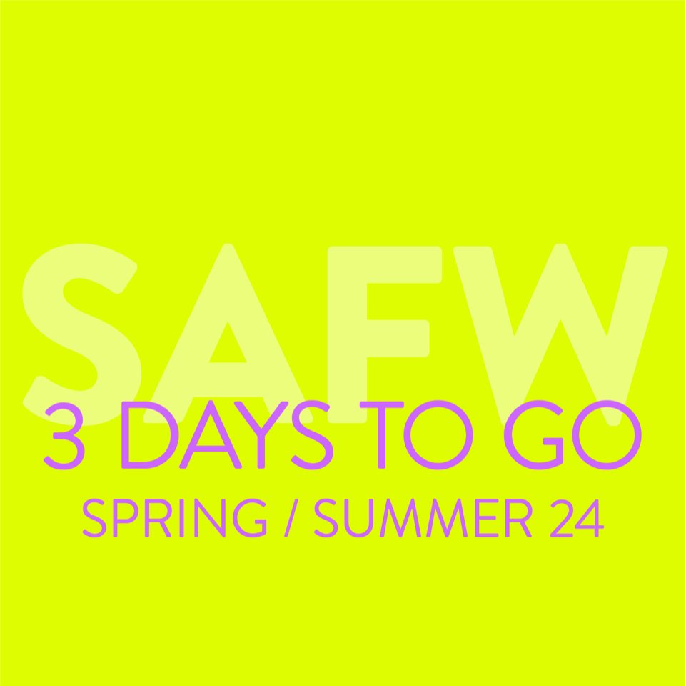 🚨 3 DAYS TO GO 🚨 South African Fashion Week at @TheMallOfAfrica - 18 to 20 April #MallOfAfrica #CRUZSAFW #ISUZUxSAFW #LOREALPARISSAFW #MRPRICExSAFW #CarltonHairSAFW #BELGOTEXxSAFW #SAFW
