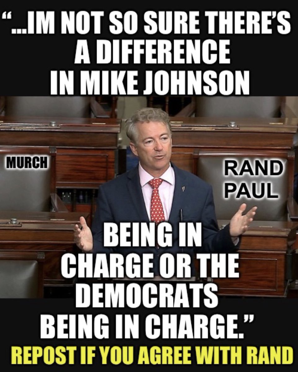 We aren’t so sure either Senator Paul. Why doesn’t the GOP vote him out then? 🤔 Who agrees 100% with Rand Paul that Johnson is acting like a democrat? 🙋‍♂️👇