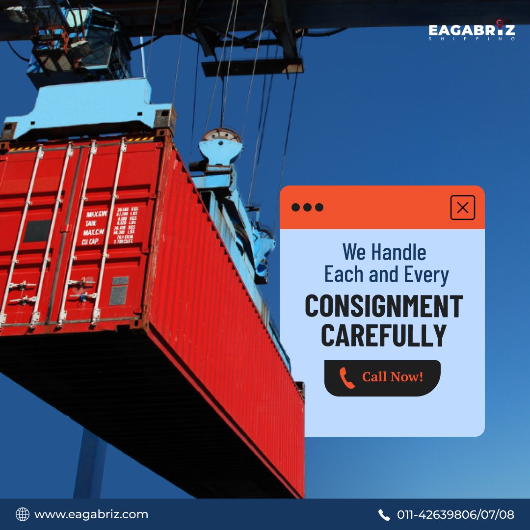 Your shipments, our priority! We handle each and every consignment to ensure safe and timely delivery to its destination. Trust our expertise in #worldwideshipping and #logistics to streamline your #supplychain.
contact us at +91 011-42639806/07/08.