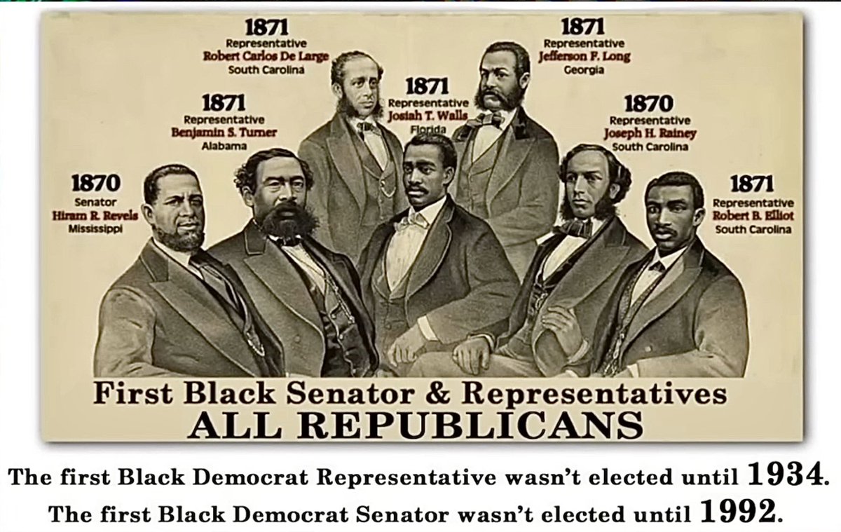 1st Black Senator & Representatives.. All Republicans