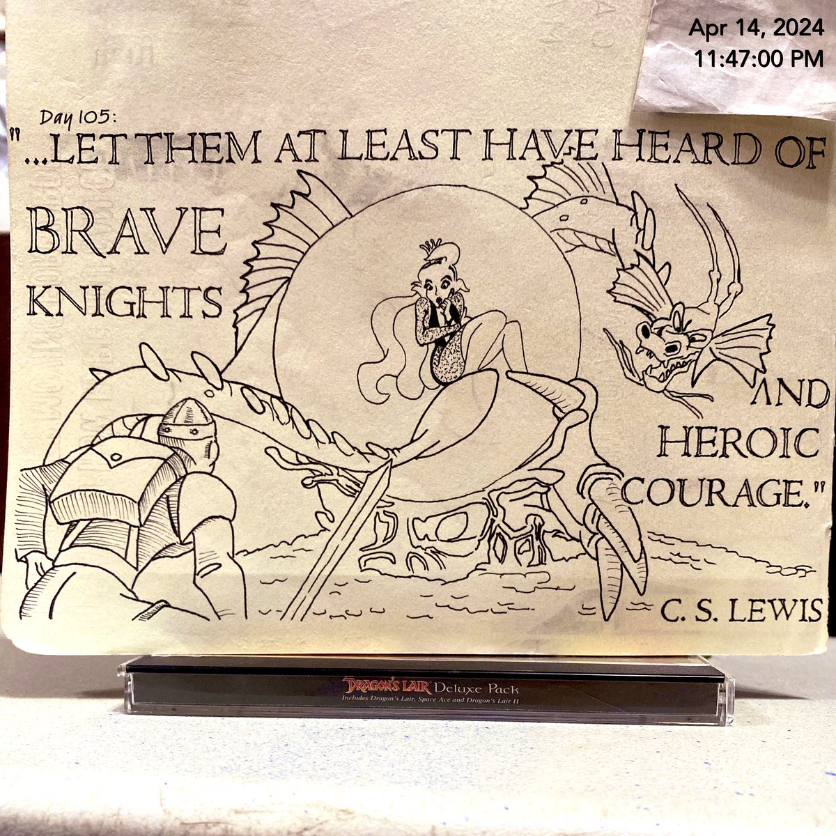 TheArtfulDM's tweet photo. The first part goes "Since it is so likely that (children) will meet cruel enemies," but really, it's not just children. Men and Women need heros. Every day.
#Motivate365 #CSLewisSunday #CSLewis #DragonsLair https://t.co/wDi6GOsK3K