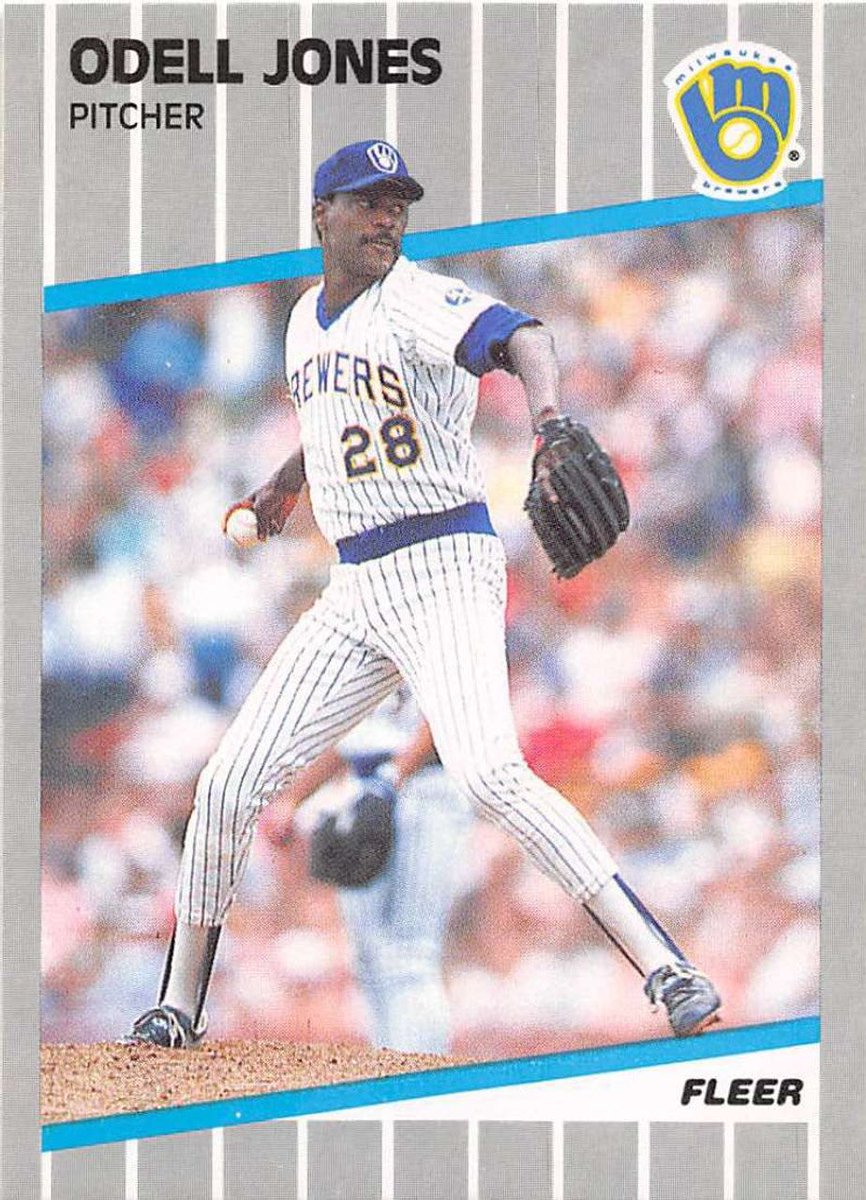 A belated RIP (we just heard of it tonight) to 1988 @Brewers pitcher Odell Jones who passed away at the age of 71 a few weeks ago on March 20th. Odell ended his career and threw a one hitter during his time in Milwaukee.