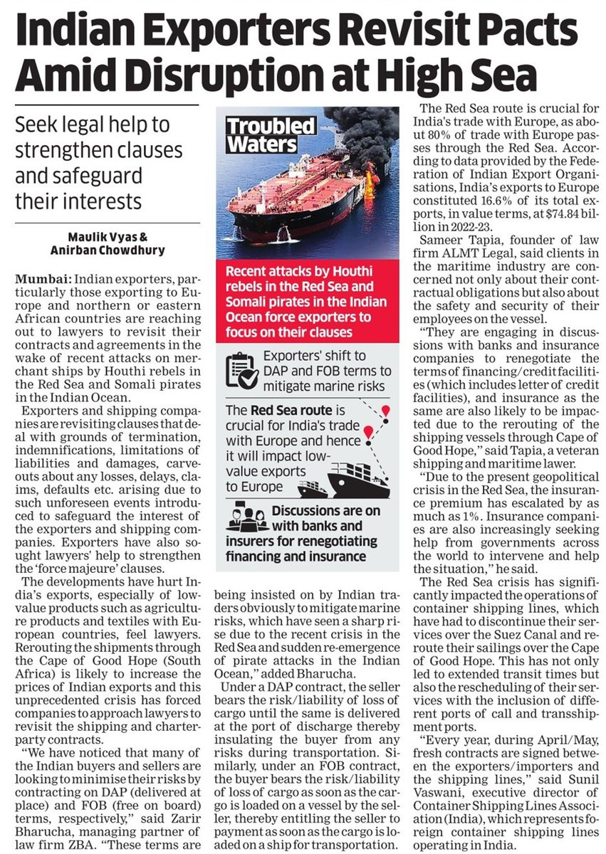 TweshMishraET's tweet photo. Comprehensive coverage detailing the fallout of Iran-Israel tensions in today's @EconomicTimes. https://t.co/xM2jNeyWZT