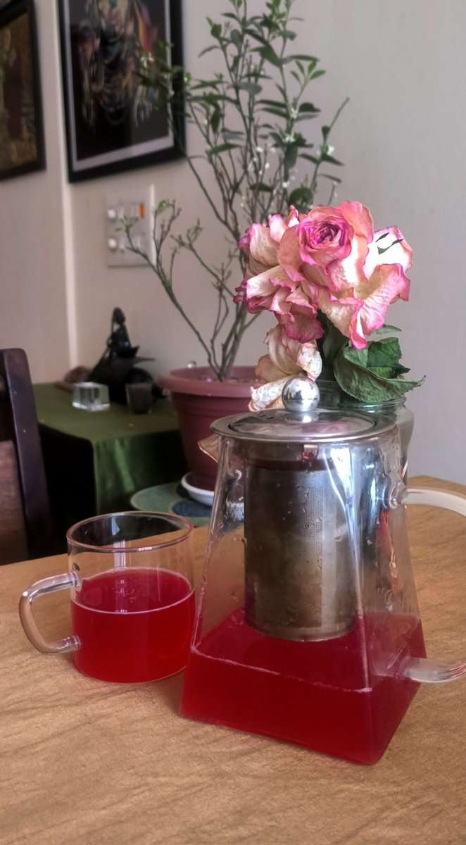 Tried something new today, Hibiscus tea 🥰