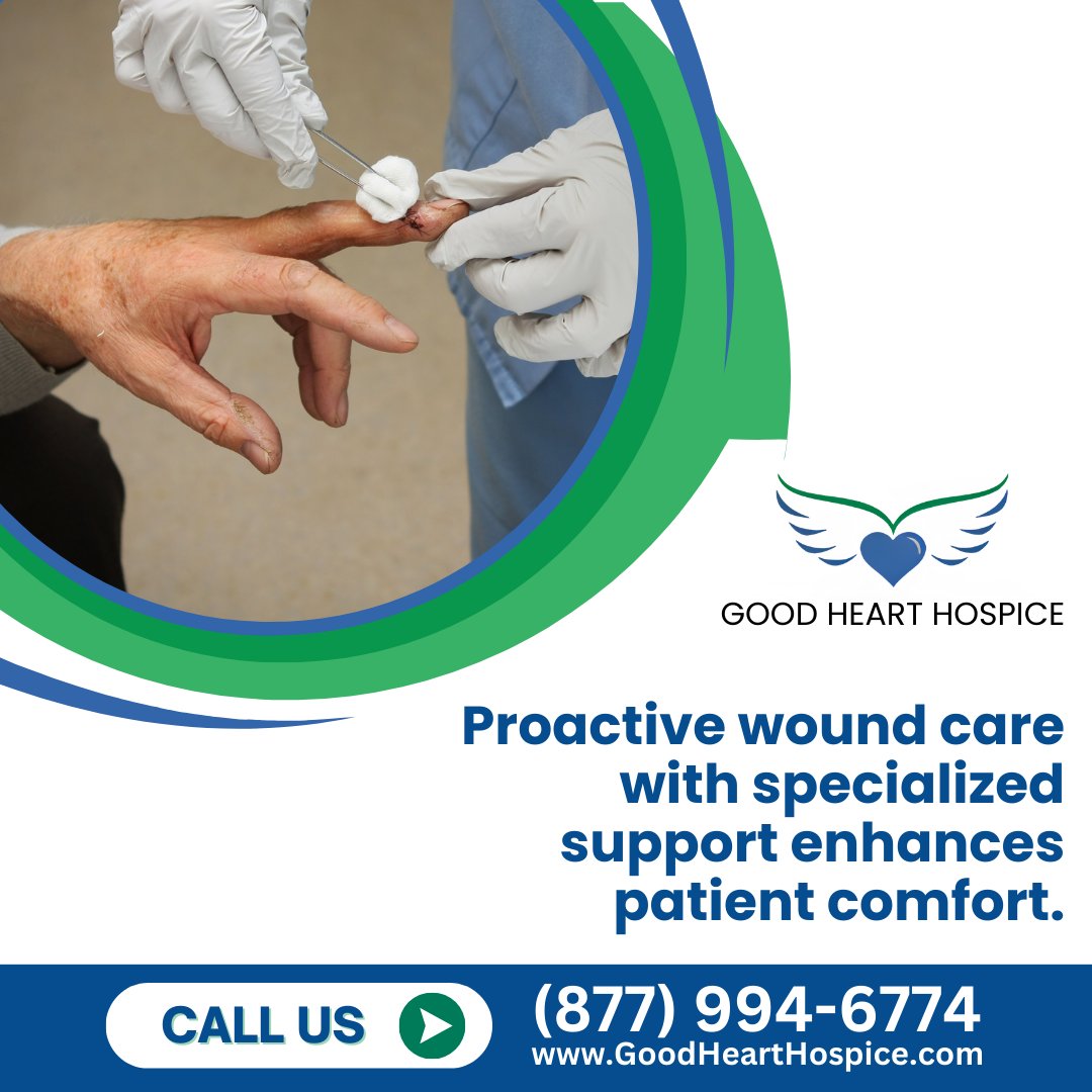Preventive wound care at Good Heart Hospice aims to enhance the quality of life with repositioning, skincare, and more in Rancho Cucamonga, CA. Diligent practices for patient dignity and comfort. Call (877) 994-6774. #PreventiveCare #QualityOfLife