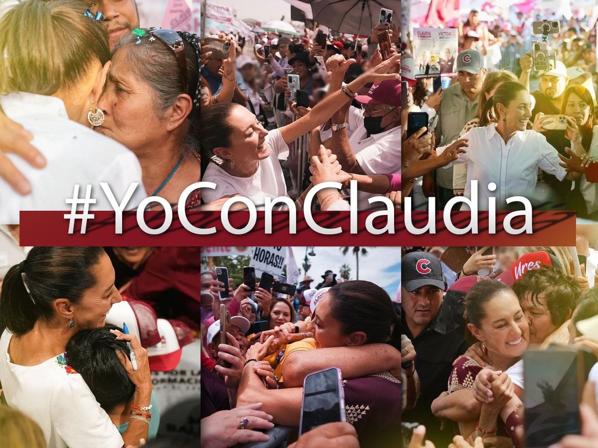 ¡Imparable e inalcanzable!👏 La empatía genuina del pueblo de México con la doctora @ClaudiaShein es el reflejo de la UNIDAD inquebrantable de nuestro movimiento donde la prioridad es el bienestar de los que menos tienen. ¡La 4T con todo y por todo! 👊 #YoConClaudia