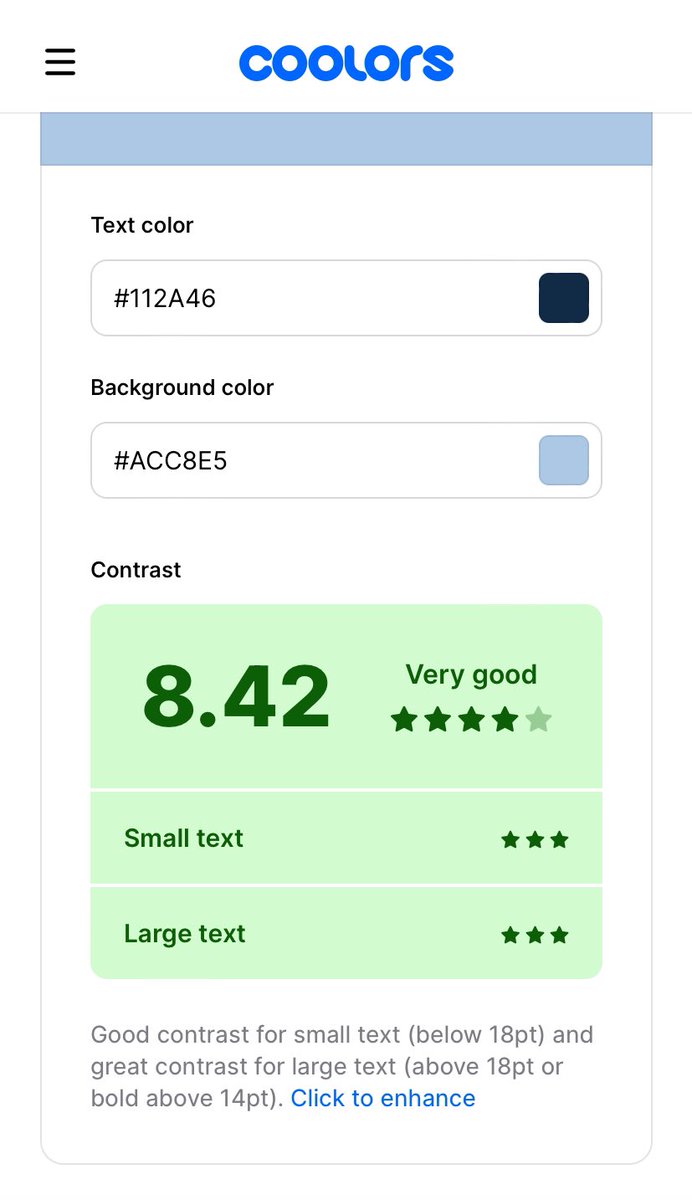 meiiyume's tweet image. ขออนุญาตแนะนำเพิ่มเติมค่ะะ เว็บนี้ก็ดีมากๆๆ Coolers coolors.co กดแรนด้อมพาเล็ตได้เลย ล็อคสีที่ชอบไว้ได้ หรือพาเล็ตสำเร็จรูปก็มี มีแนะนำสี color harmony จากสีที่เราเลือก (นี่ว่า Flexible กว่าตัว Color Supply) สำหรับสาย uxui อย่างเราเอาไว้เช็คคอนทราสของสีด้วยค่ะ