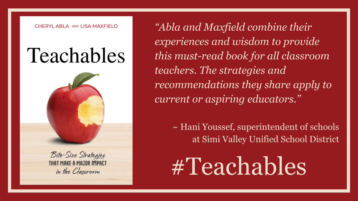 We love that the book is resonating with all levels of educators! #Teachables 
a.co/d/4looLCp
@dbc_inc
@burgessdave
@leemaxfield29
@TaraMartinEDU 
@MelissaSaphos 
@SteinbrinkLaura 
@skelley6162
@ChrisQuinn64 
@leonie_hastings 
@tracyscottkelly 
@dubioseducator 
#tlap…