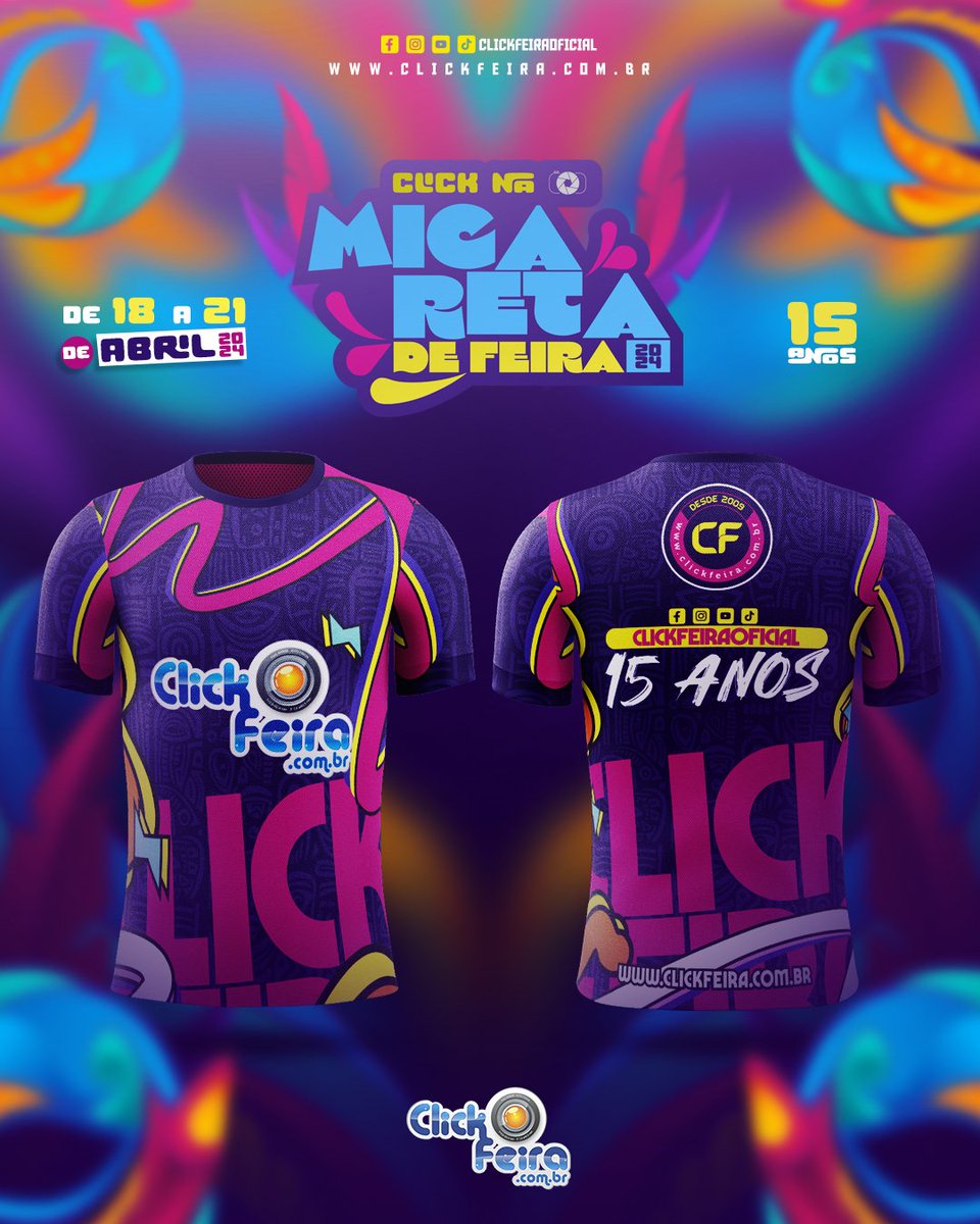 clickfeira's tweet photo. Nosso Uniforme para a Micareta de Feira 2024
➖️➖️➖️➖️➖️➖️➖️➖️➖️➖️➖️➖️➖️➖️➖️➖️➖️➖️➖️➖️➖️➖️
#ClickNaMicaretaDeFeira2024 #ClickNaMicaretaDeFeira #ClickNaMicareta #ClickFeira2024 #ClickFeira #Click2024 #Click #ClickFeiraOficial https://t.co/VrJ3QepGYA