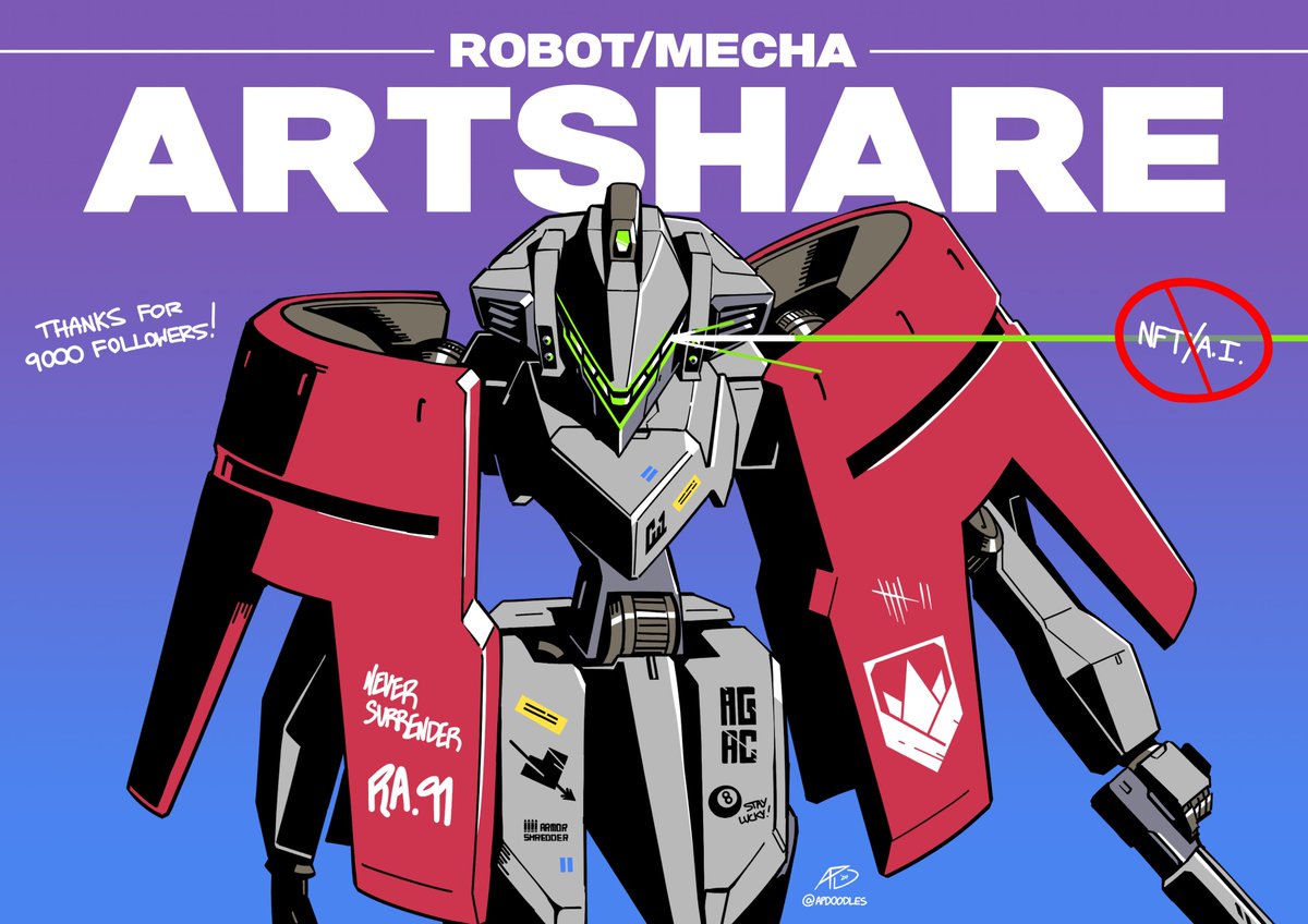 🚨 CALLING ALL MECHA ARTISTS 🚨 Let's do an artshare! Reply with your drawings, animations, gunpla, or whatever you make...as long as it's a robot! I'll RT as many as I can 🫡